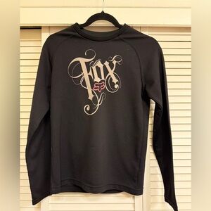 FOX Women’s Sz XS/S Black and Pink Riding Shirt